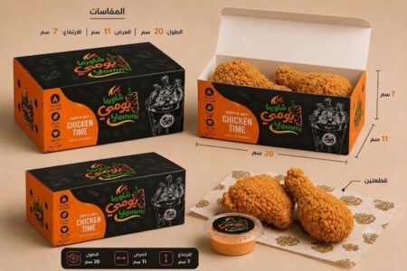 علب البروستيد قطعتين فراخ